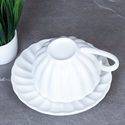 Чайная пара 280 мл / YR-251 /уп 48/ Белый - Галеонтрейд фото 3