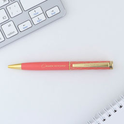 Ручка шариковая, металл, синяя паста 1.0 мм Самая нежная