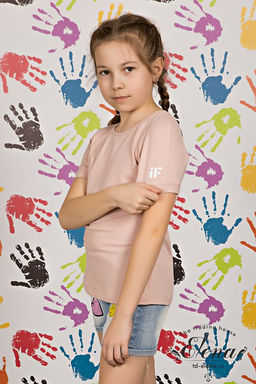 Футболка М22142Та Пудра - Елена фото 4