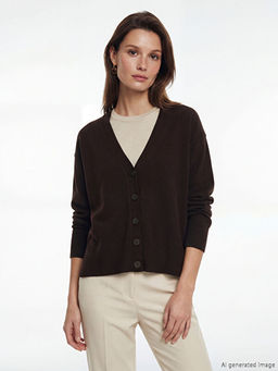 V Yaka Kad?n Triko H?rka