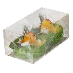 Набор из 2-х изделий декоративных "Гнездо пасхальное" (7*5,5), L14 W7,5 H6 см