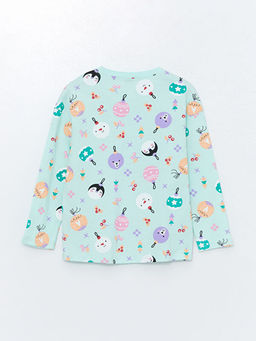 Bisiklet Yaka K?z ?ocuk Pijama Tak?m