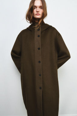 PARKA COMBINADA CON LANA ZW COLLECTION LIMITED EDITION / Khaki - Zara фото 2