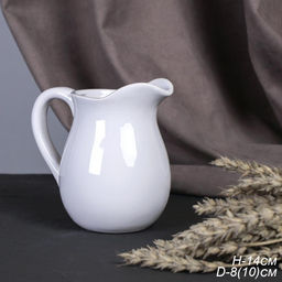 Кашпо Кувшин 14 см / 18083W /уп 3/36/белое - ГалеонТрейд фото 5