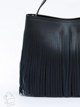 Сумка женская кожаная 2385-1Y black Polina&Eiterou