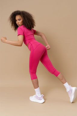 Брюки лосины укороченные спорт - Almando melado фото 2