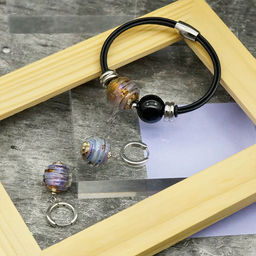 Серьги из муранского стекла LAVANDER GLOW LS3332