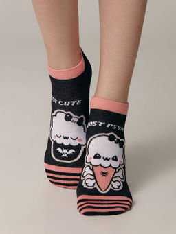 Цена за 2 пары. Носки Классические CONTE Носки женские HAPPY черный - Conte elegant фото 2