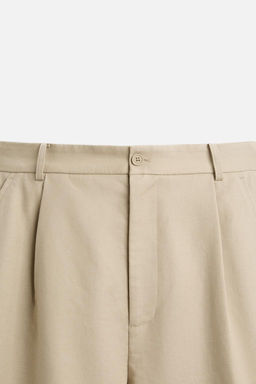 STRAIGHT-LEG PLEATED TROUSERS - Zara фото 8