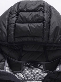 Куртка мужская гибридная стёганая с капюшоном с графеновой подкладкой черного цвета 9621_1Ch