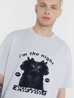 Футболка мужская туманно-голубая с печатью туман +печать 111846 - Mark formelle фото 5