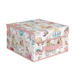 VAL KTRP-BOX-LS Короб стеллажный с крышкой, малый, 28*30*16 см, розов., ПУТЕШАСТИКИ, шт