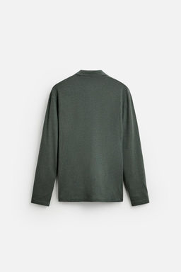 LINEN BLEND POLO SHIRT - Zara фото 8