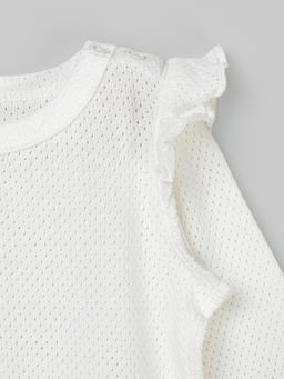 Боди с крылышками "Молоко" из ажурного хлопка 0+