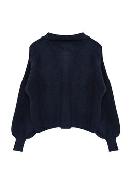 Lacivert Yumusak Dokulu Mont Gorunumlu Triko H?rka TWOAW25HI00162