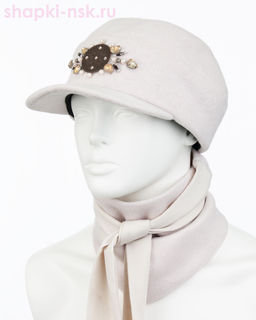 Аюна стразы Комплект флис (бейсболка+бактус) (57-59)