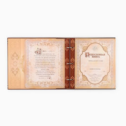 Родословная книга с рамкой под фото «Семейная», 21.5×23.7 см