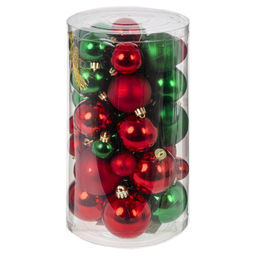 Набор из 40шт Украшение новогоднее "Шар", D3,4,5,6см, L14 W14 H26 см