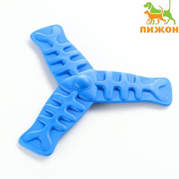 Бумеранг Рыбы тройной, 18,5 х 16,5 см, синий