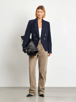 ЕМКА / Жакет в клетку из твида