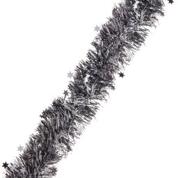 Цена за 10шт. Мишура "Звёздный путь" 2 м 10 см, Графит