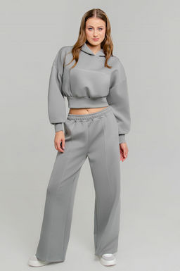 Арт. 2806 Костюм с брюками женский 42-48 (4 шт) Цвет:серый