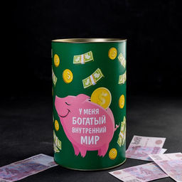 Копилка XXL «Денег много не бывает», 20×12.5 см