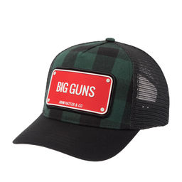 Бейсболка JOHN HATTER арт. R-1125-U00 Big Gun Chequered (зеленый / черный)