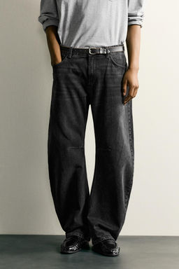 JEANS STRAIGHT BARREL FIT / Carb?n - Zara фото 2