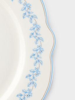 Тарелка WY Royal blue, d=26.5 см, фарфор, белая