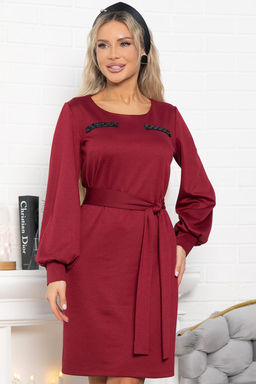 Платье Шарли (бордовое) П15012-18М