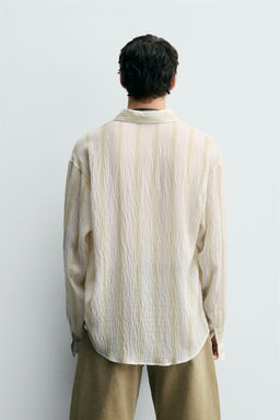 STRIPED FLOWING SHIRT - Zara фото 3