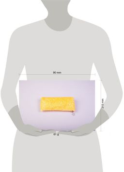 Пенал-косметичка (с блестками, на молнии, лимонный)