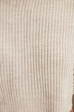 Tas Crop Genis Kal?p Ispanyol Kol Triko Kazak TWOAW20KZ0743