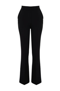Siyah Bootcut/Cizme Paca Dokuma Pantolon TWOSS24PL00024 - Trendyolmilla фото 8