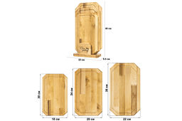 Комплект 3 досок 38*22*1,8 см, 34*20*1,8 см, 30*18*1,8 см Гайка на дер. подстав. - Elan gallery фото 2