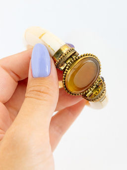 Украшение Браслет кость буйвола №506/19 - Ганг фото 3