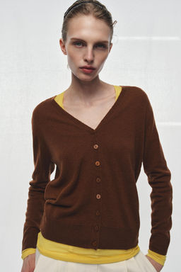 100% EXTRA-SOFT WOOL CARDIGAN - Zara фото 10