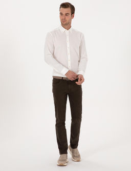 Beyaz Slim Fit Uzun Kollu G_mlek - Cacharel фото 4
