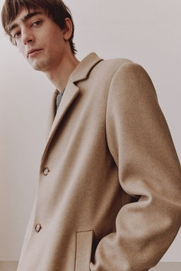 Abrigo en mezcla de lana Slim Fit - H&m фото 3