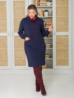 Платье 1463 темно-синий