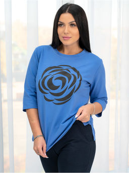 Кофта от Костюма "Роза" (Васильковый)