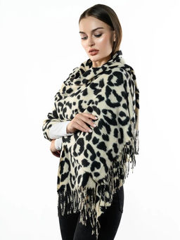 Яркий палантин с анималистичным принтом - Pretty mania фото 2