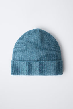 100% CASHMERE RIBBED BEANIE - Zara фото 3