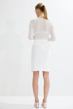 Falda en mezcla de lino - H&m фото 5