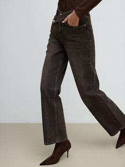 Wideleg Kad?n Jean Pantolon