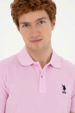U. S. Polo Assn / Мужская розовая базовая футболка - U.s. polo assn фото 2