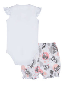 PlayToday / Комплект детский трикотажный для девочек: боди, шорты  фото 9