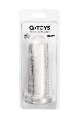 Насадка на пенис с дополнительной стимуляцией A-Toys by TOYFA Ruzy, TPE, прозрачный, 13,5 см