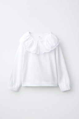 CAMISETA ROM?NTICA CUELLO BOBO / Blanco - Zara фото 2